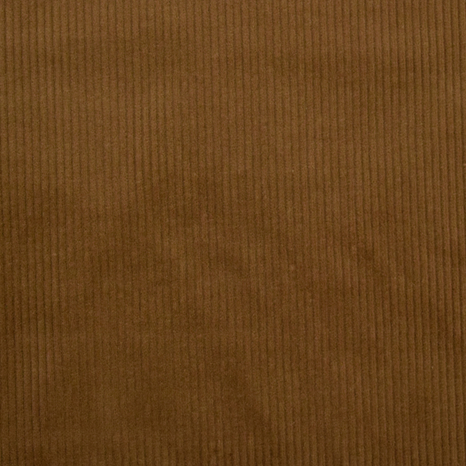 Tissu velours côtelé milleraies stretch uni, marron