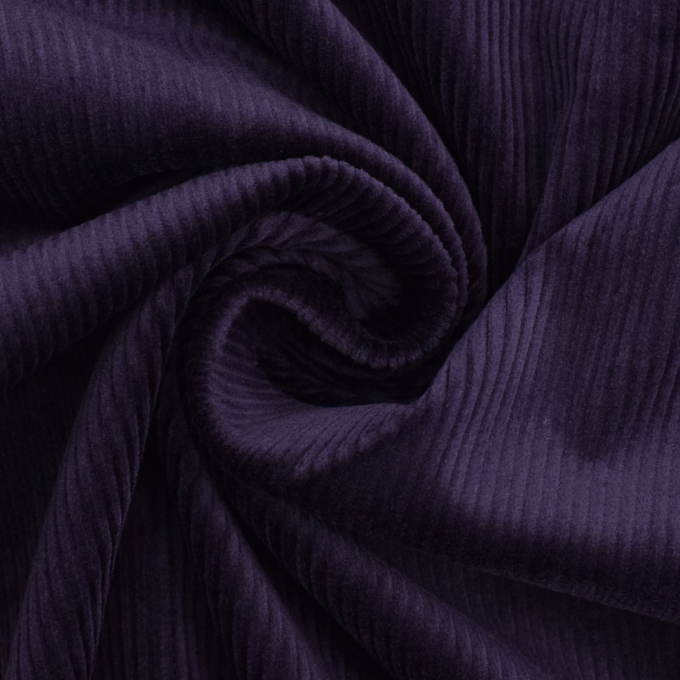 Stretch corduroy unikleurig, donkerlila