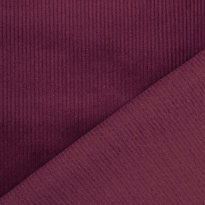 Stretch corduroy unikleurig, wijnrood