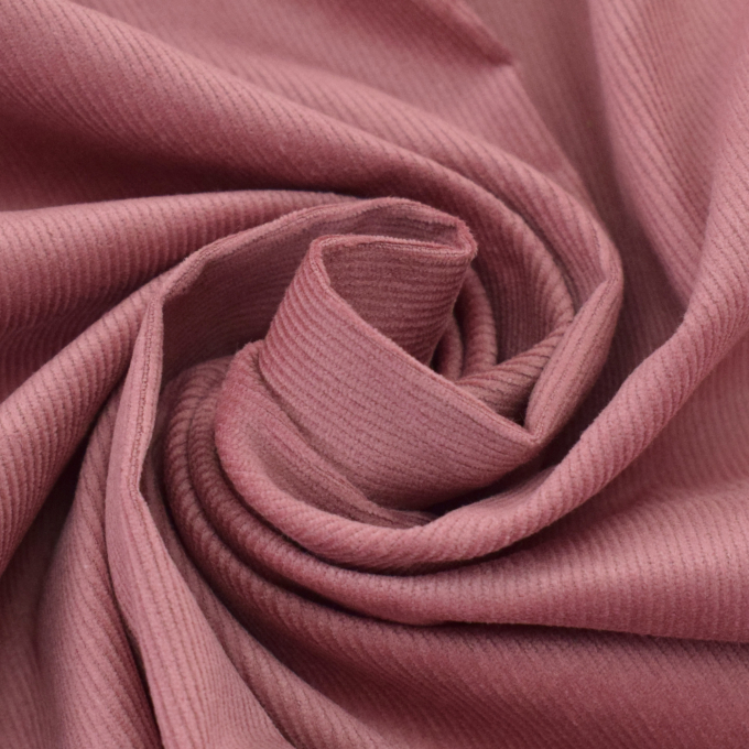 Stretch fijne corduroy, oudroze