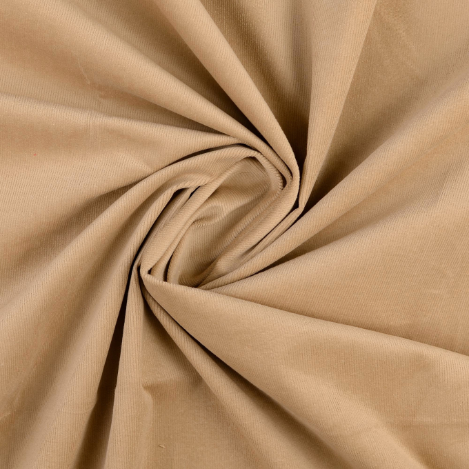 Stretch fijne corduroy, zandkleurig