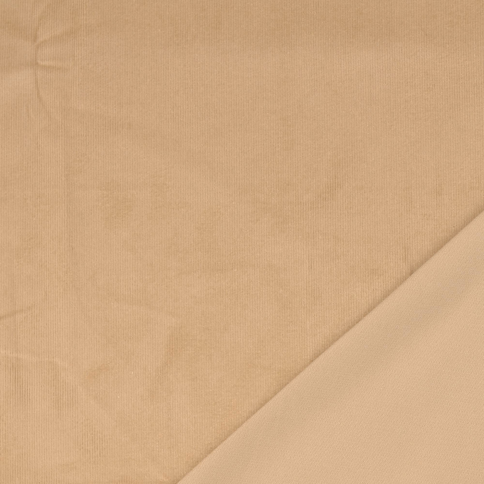 Stretch fijne corduroy, zandkleurig