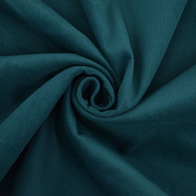 Stretch fijne corduroy, blauw benzine
