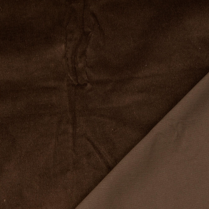 Stretch fijne corduroy, donkerbruin