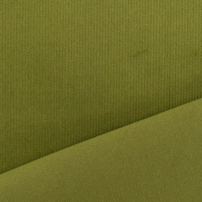 Tissu velours côtelé milleraies stretch, vert