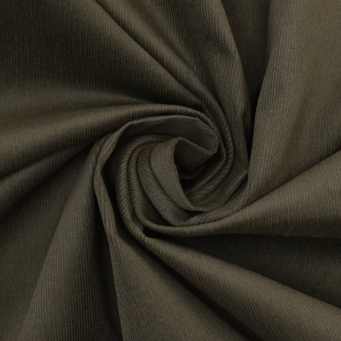 Stretch fijne corduroy, modderkleurig