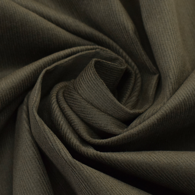 Stretch fijne corduroy, modderkleurig