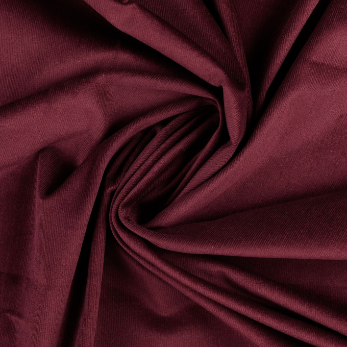Stretch fijne corduroy, wijnrood
