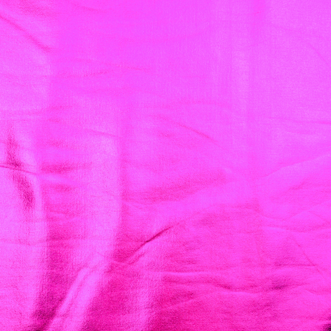 Lamé / elastische foliejersey lichfuchsia