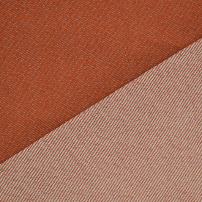 Tissu jean denim stretch Classic, terracotta