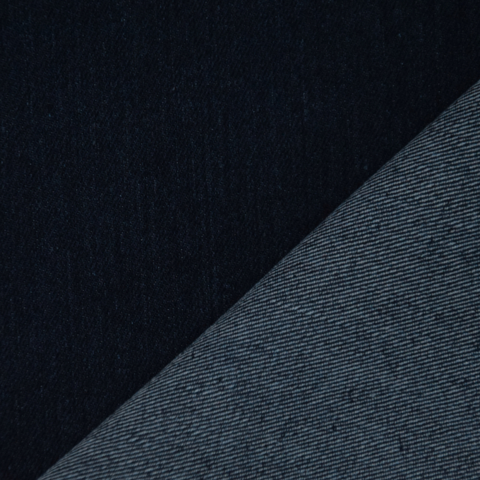 Stretch jeansstof uni, marineblauw