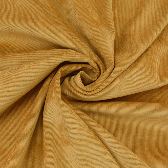 Stretch Poly Corduroy, ochre