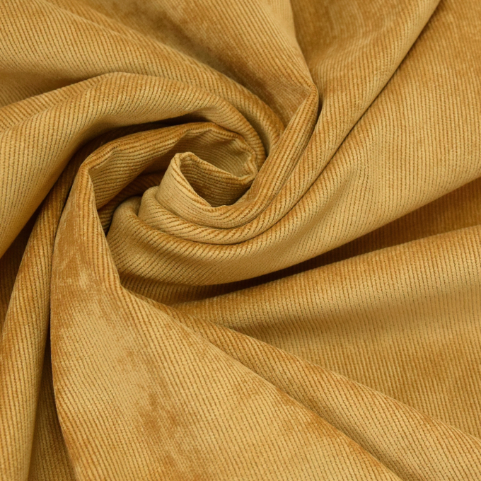Stretch Poly Corduroy, ochre