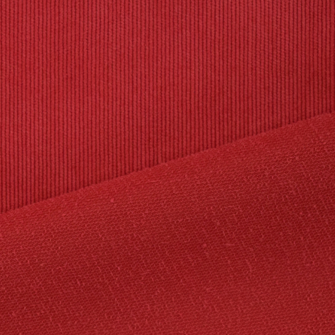 Tissu velours côtelé milleraies stretch Poly, rouge