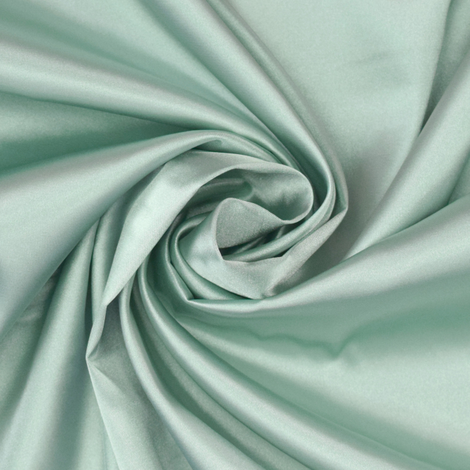 Tissu satin stretch, menthe pâle