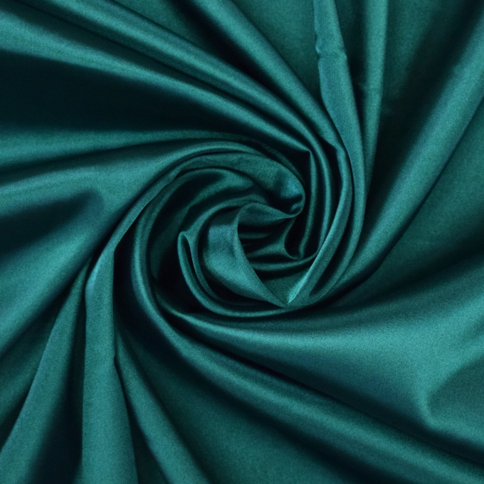 Tissu satin stretch, bleu pétrole