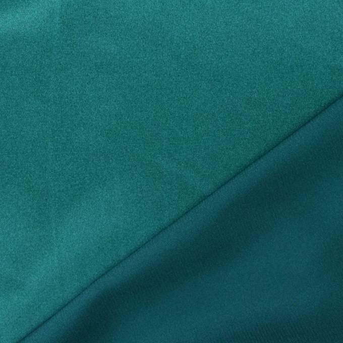 Tissu satin stretch, bleu pétrole