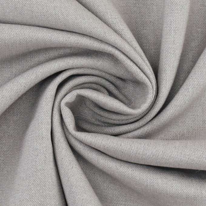 Tissu lin viscose stretch, gris clair
