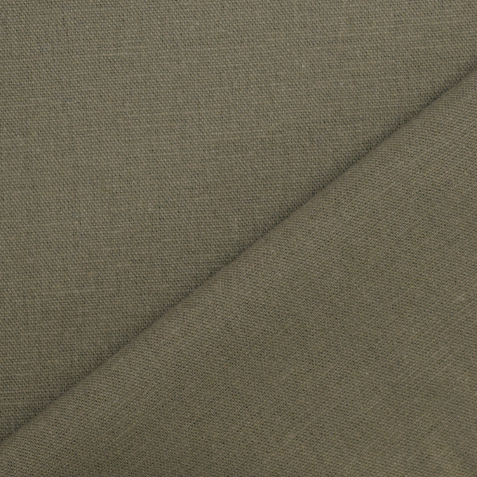 Stretch viscose linnen, khaki