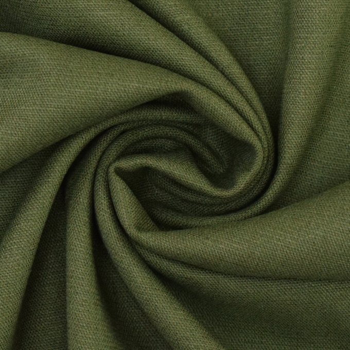 Stretch viscose linnen, olijfgroen