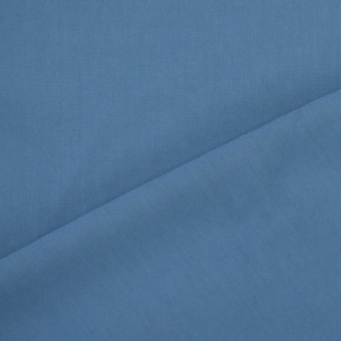 Tissu viscose popeline stretch, bleu pigeon