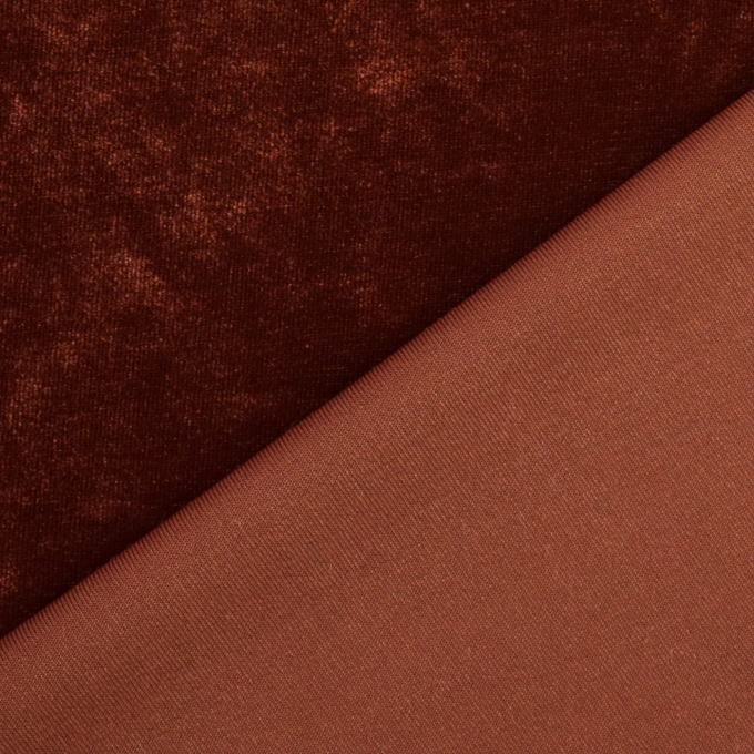 Stretch fluweel, terracotta