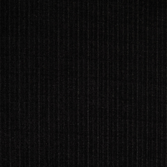 Tissu chenille maille tricot, noir