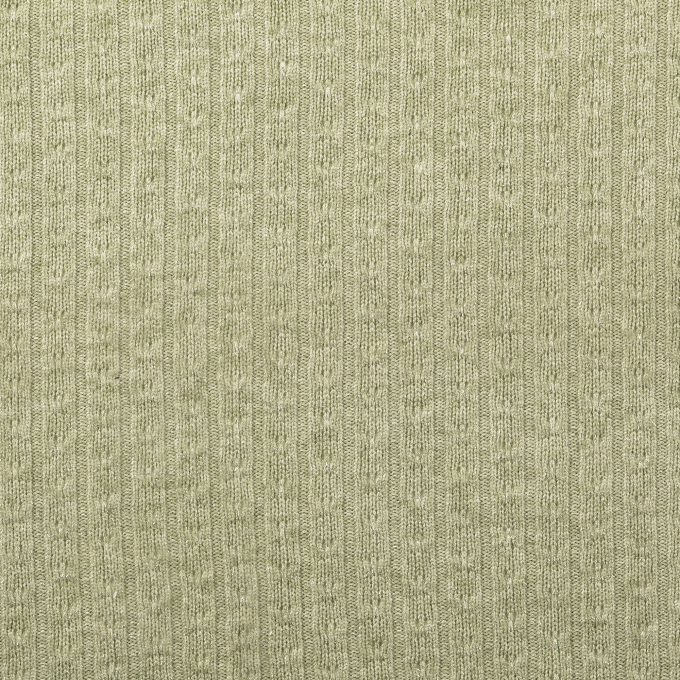 Gebreide stof sparkle, vaalgroen