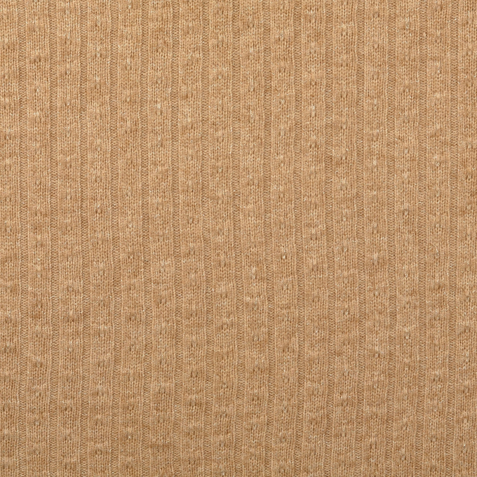 Gebreide stof sparkle, camel