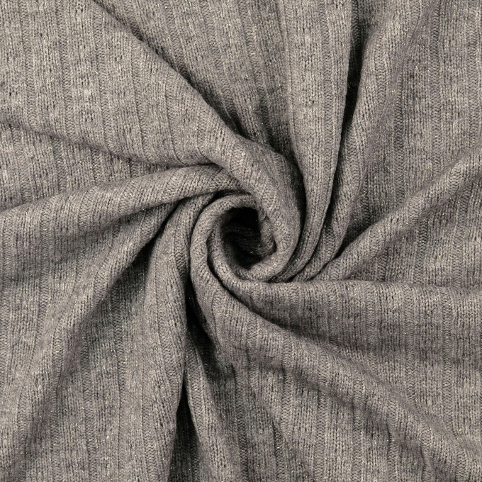 Gebreide stof sparkle, grijs