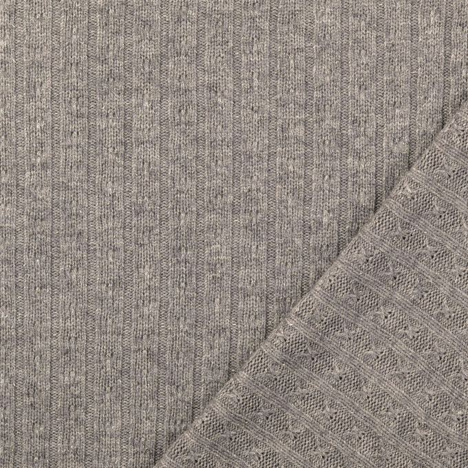 Gebreide stof sparkle, grijs