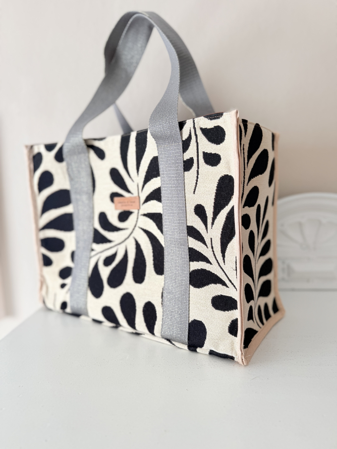 Tassenband Gold Metal Fibre 40mm, grijs