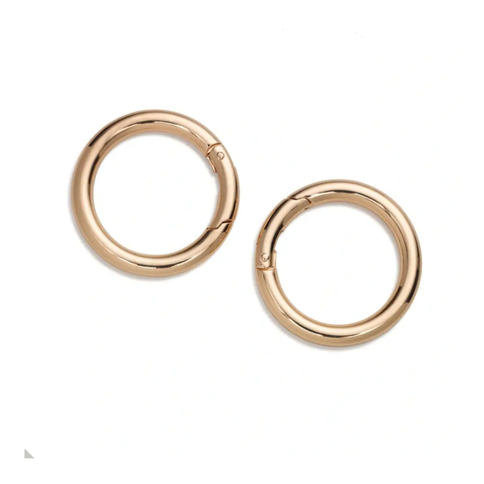 Ringen voor tassen 35 mm, goudkleurig