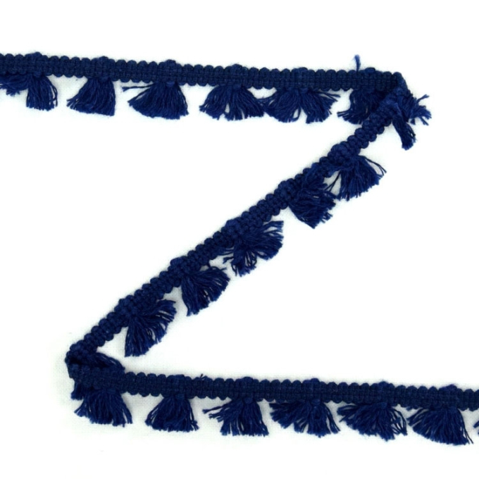 Kwastjesband 15 mm, donkerblauw