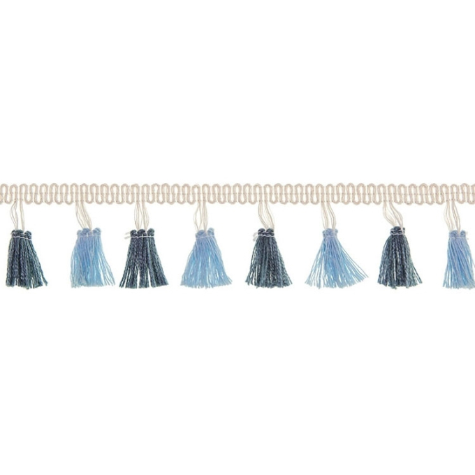 Kwastjesband 4,2 cm, blauw