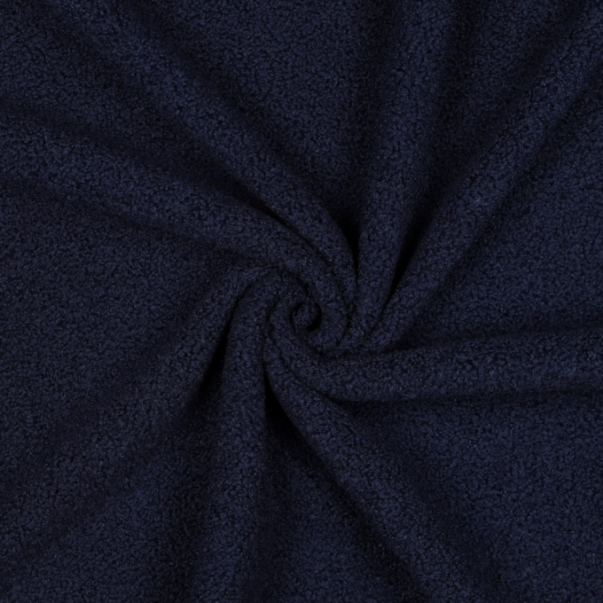 Teddy fleece doubleface, donkerblauw