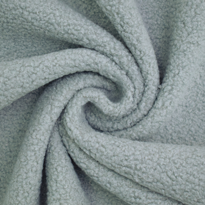 Teddy fleece doubleface, grijsblauw