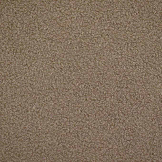 Tissu sherpa peluche teddy double face, marron clair