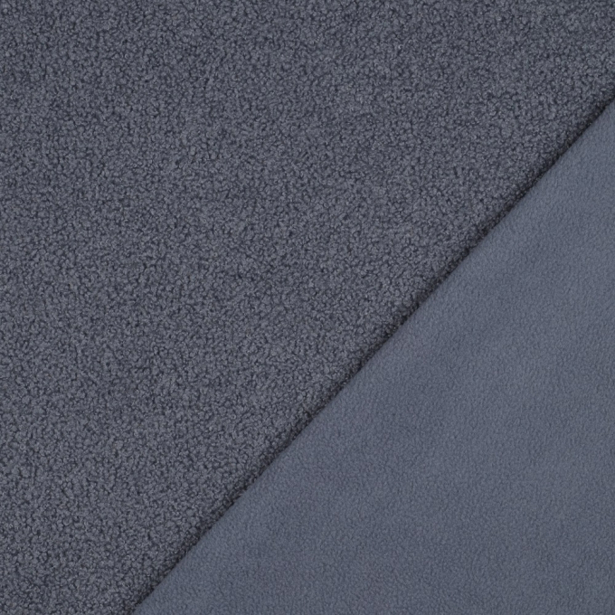 Teddyfleece Doubleface, jeansblau