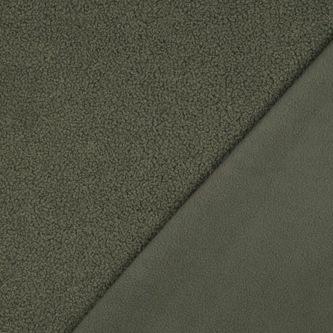 Teddyfleece Doubleface, olivgrün