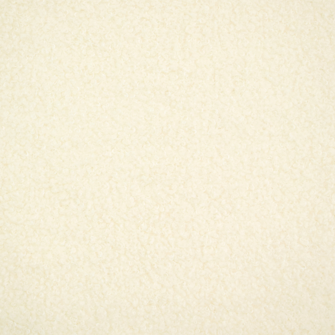 Tissu sherpa peluche teddy double face, blanc cassé
