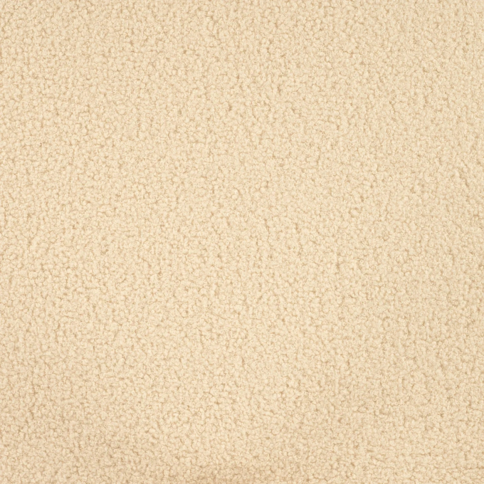 Tissu sherpa peluche teddy cloudy, blanc nature