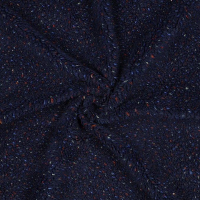 Teddy pluche confetti, donkerblauw
