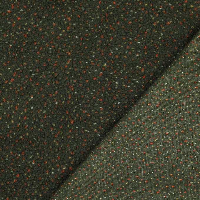 Teddy pluche confetti, donkergroen