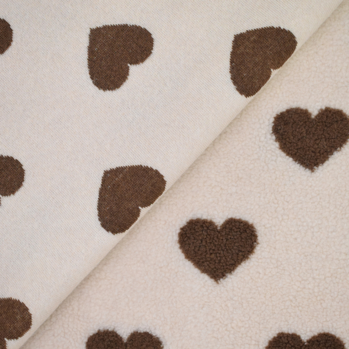 Teddyplüsch Hearts, creme