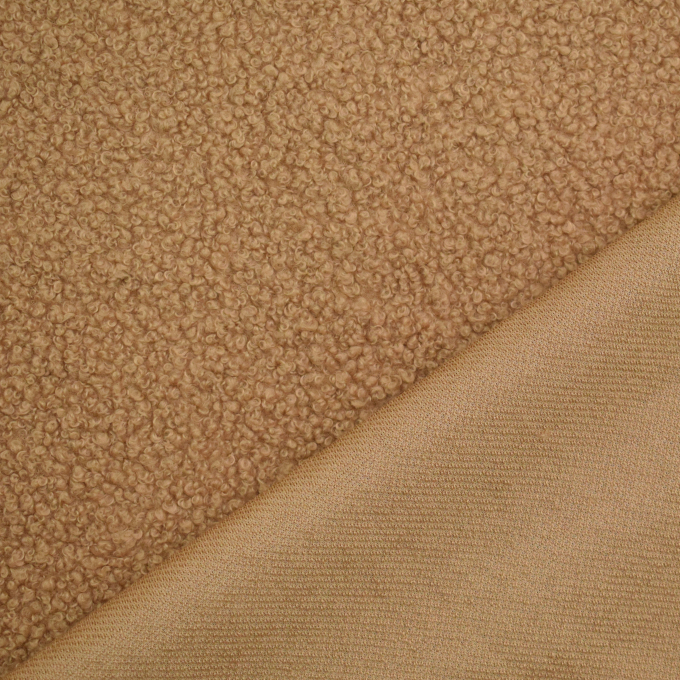 Teddyplüsch leicht, camel