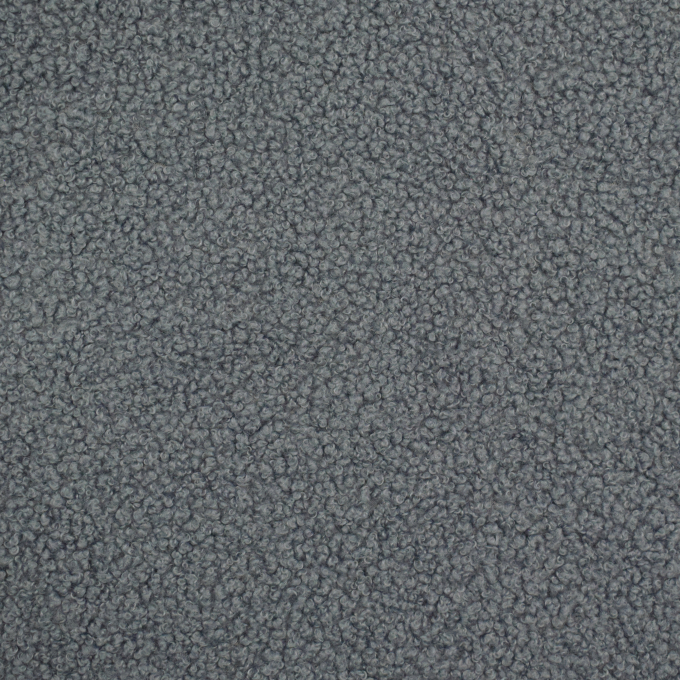 Tissu sherpa peluche teddy léger, gris foncé