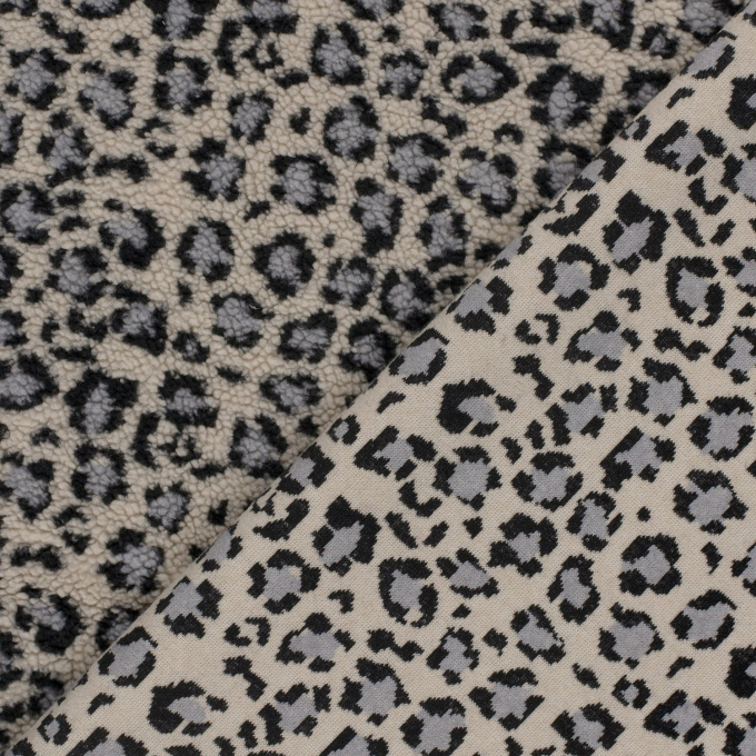Teddy plush Little Leo Dots, light grey