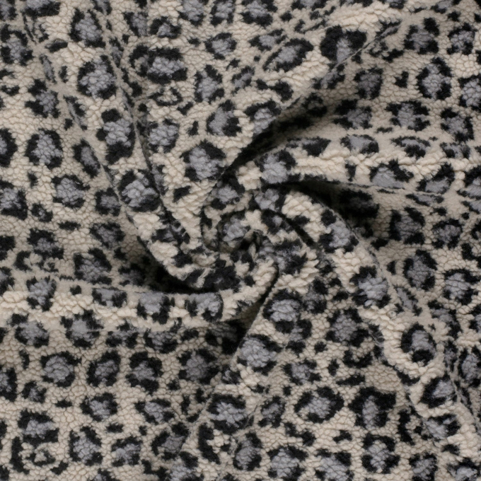 Teddy plush Little Leo Dots, light grey
