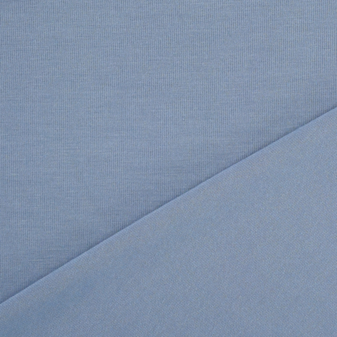 Tissu Tencel jersey modal uni, bleu fumée